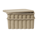 2 boites de rangement m avec couvercle paper pulp - ferm living