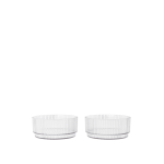 2 bols en plastique transparent 10, 5 x 4, 5 cm ripple - ferm living