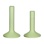 2 bougeoirs en fer vert clair kindred - h�bsch