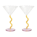 2 coupes � champagne caramel 17 cm curve - &klevering