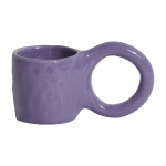 2 mugs � expresso en fa�ence myrtille 6 cm donut - petite friture