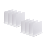 2 organisateurs de sacs en r�sine blanc 24x31, 8x21cm - yamazaki