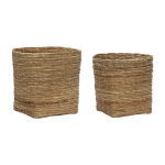 2 paniers en �corce de banane gentle - h�bsch
