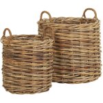 2 paniers en rotin maxi - weave - kok