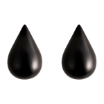 2 pat�res en bois noires s dropit noir - normann copenhagen