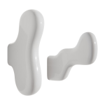 2 pat�res en c�ramique blanche klump - petite friture