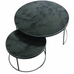 2 tables basses charbon nesting coffee - ethnicraft accessories