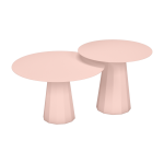2 tables gigognes baby pink ankara - mati�re grise
