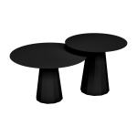 2 tables gigognes noir mat ankara - mati�re grise