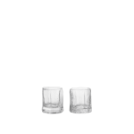 2 verres � liqueur en verre souffl� transparent 4 x 5 cm kiru - ferm living