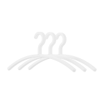 3 cintres en plastique blanc 46cm fay - metallbude