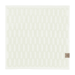 3 mini - serviettes de toilette blanc cass� 30 x 30 cm geo - mette ditmer