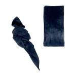 3 serviettes de table tie and dye noir p�tunia - maryne guyot cr�ations
