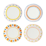 4 assiettes plates en porcelaine boavista - &klevering