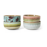 4 bols � dessert en c�ramique 12, 5x12, 5x6cm vaisselle 70's - hkliving