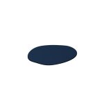 4 sous verres organiques en acier bleu midnight martini 10x2cm kiva - metallbude