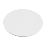 4 sous verres ronds en acier blanc 10x2cm kiva - metallbude
