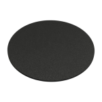 4 sous verres ronds en acier noir 10x2cm kiva - metallbude