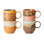 4 tasses � caf� en gr�s 10, 8cm cape - hkliving