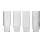 4 verres � eau long drink ripple - ferm living