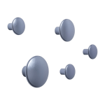 5 pat�res rondes en aluminium bleu 5 cm the dots - muuto