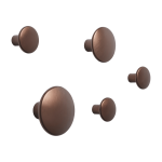 5 pat�res rondes en aluminium bronze 5 cm the dots - muuto