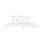 6 cintres en plastique blanc 46cm fay - metallbude