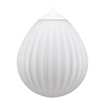 Abat - jour blanc en verre opale et accroche en blanc around the world - umage