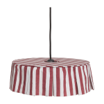 Abat - jour en lin pour suspension � rayures maroon 40cm vibes - nobodinoz