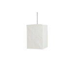 Abat - jour en papier de riz blanc 38x38x55cm cube - hay