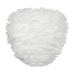 Abat - jour en plumes blanches 40 cm eos evia - umage