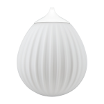Abat - jour en verre et acier blanc 22, 3 x 21, 2 cm around the world - umage