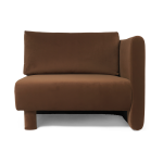 Angle droit de canap� modulable en velours marron dase - ferm living