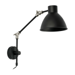 Applique articul�e avec prise noire celia - faro barcelona