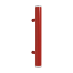 Applique murale en acier rouge et verre 75x8x17cm pyl - petite friture