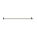 Applique murale en aluminium inox 130x7cm purcell - sammode