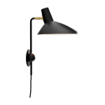 Applique murale en aluminium laqu� noir mat 35, 2cm tripod hm12 - &tradition