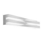 Applique murale blanche 60 cm cross - panzeri
