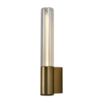 Applique murale d'ext�rieur en verre et m�tal dor� 45, 5cm lewis - elements lighting