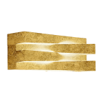 Applique murale feuille d'or 30 cm cross - panzeri