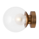 Applique murale globe en verre et m�tal dor� 20cm basic form - maytoni