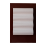 Applique murale rectangulaire en papier et aluminium brun - rouge 35x24cm frame - violaine d'harcourt ...