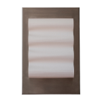 Applique murale rectangulaire en papier et aluminium brut 35x24cm frame - violaine d'harcourt