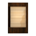Applique murale rectangulaire en papier et bois d'acajou huil� 42x28cm frame - violaine d'harcourt