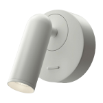 Applique murale rond avec interrupteur en m�tal blanc mirax - maytoni
