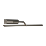 Applique murale avec socle potence en graphite satin� 61cm airy - cvl luminaires