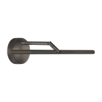 Applique murale avec socle rond en graphite satin� 61cm airy - cvl luminaires