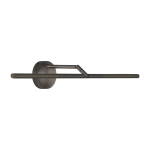 Applique murale avec socle rond en graphite satin� 81cm airy - cvl luminaires