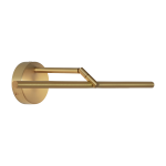 Applique murale avec socle rond en laiton satin� 61cm airy - cvl luminaires