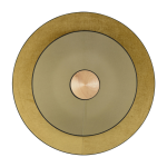 Applique murale en velours bronze 70 cm cymbal - forestier